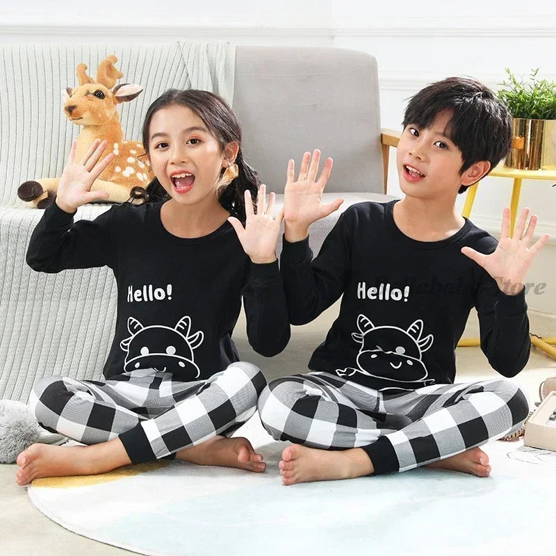 Kids Pajamas for Boys 2 3 4 5 6 7 8 9 10 11 12 13 14 Years Cotton Sleepwear Set Dinosaur Pyjamas Green Children Pijamas Clothing