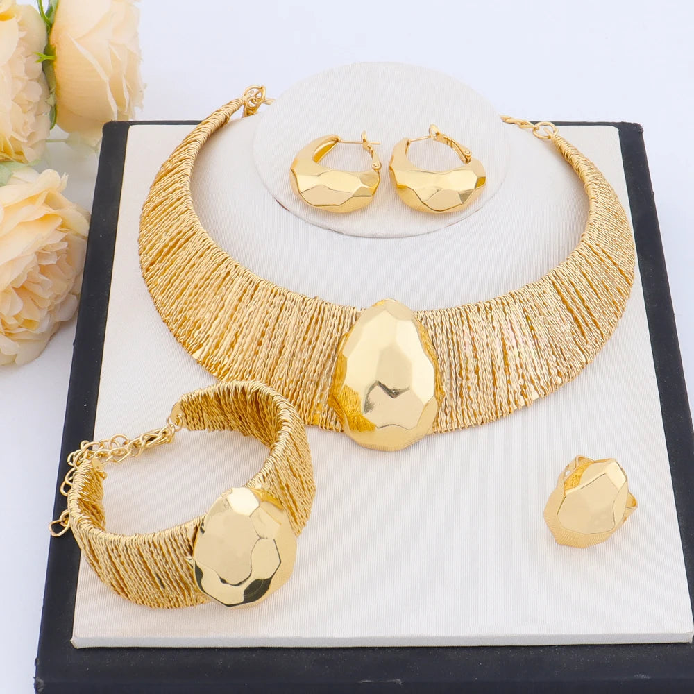 Luxury Shine Plated Jewelry Set