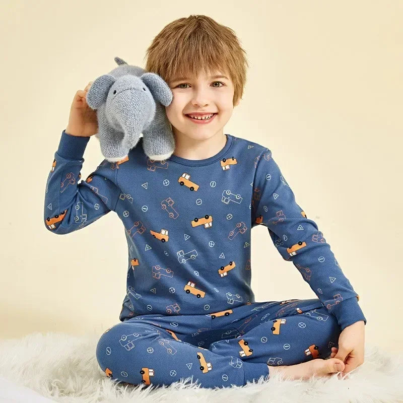 Kids Pajamas for Boys 2 3 4 5 6 7 8 9 10 11 12 13 14 Years Cotton Sleepwear Set Dinosaur Pyjamas Green Children Pijamas Clothing