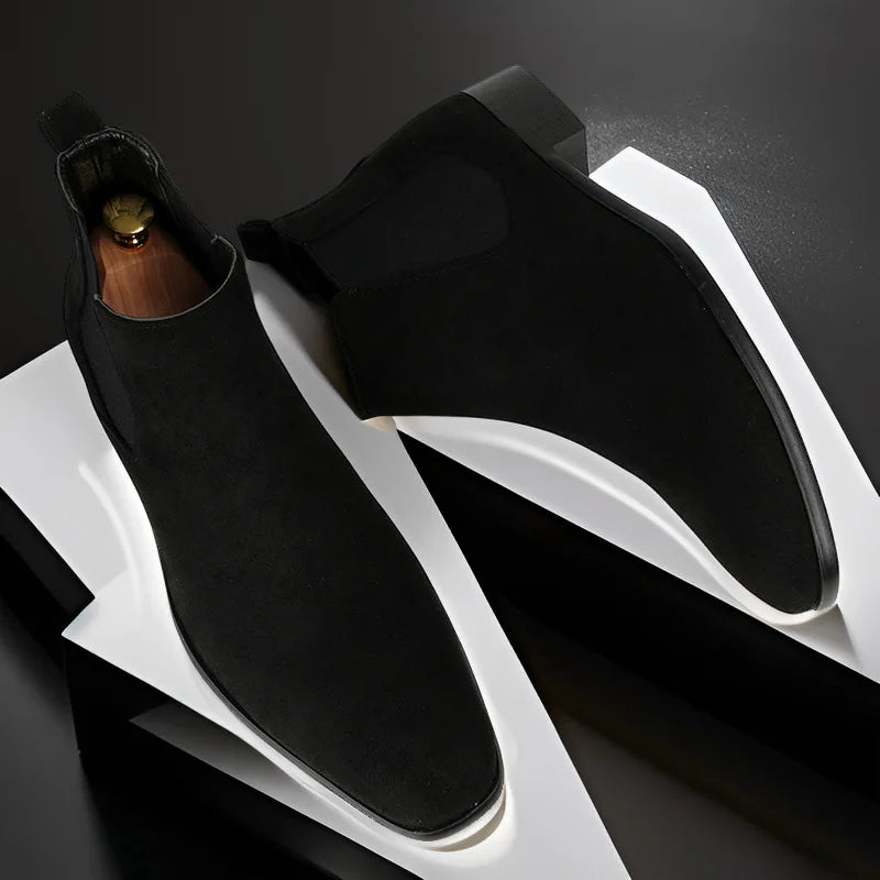 Autumn Winter Men's Chelsea Boots Fashion Men's Business Boots Plus Size 40-48
