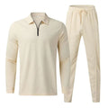 Waffle Knit Polo Set — Refined Leisure Collection