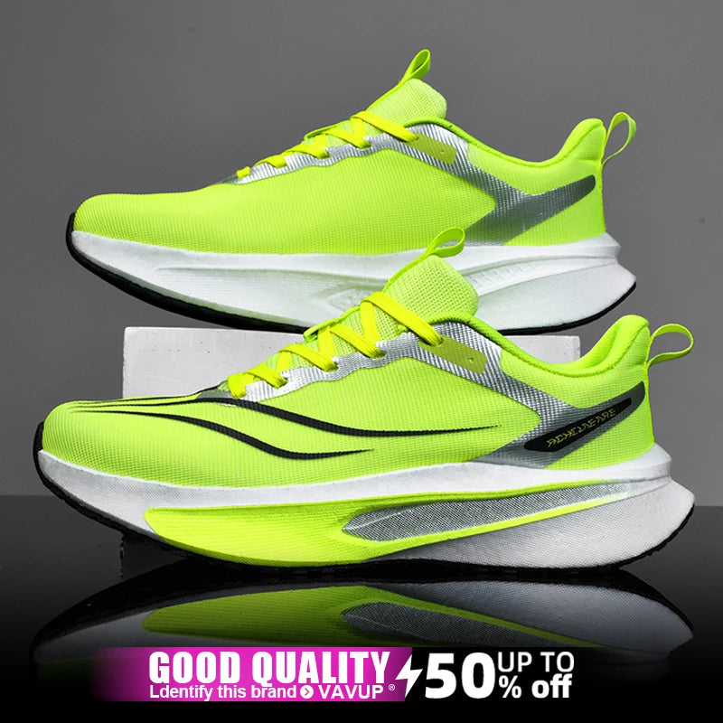 Specialty Men Running Shoes Carbon Board Sports Breathable Lightweight Women's Comfortable Athletic Nonskid Marathon Sneakers