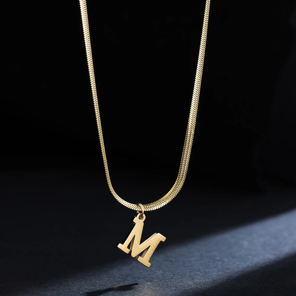 A-Z Alphabet Gold Plated