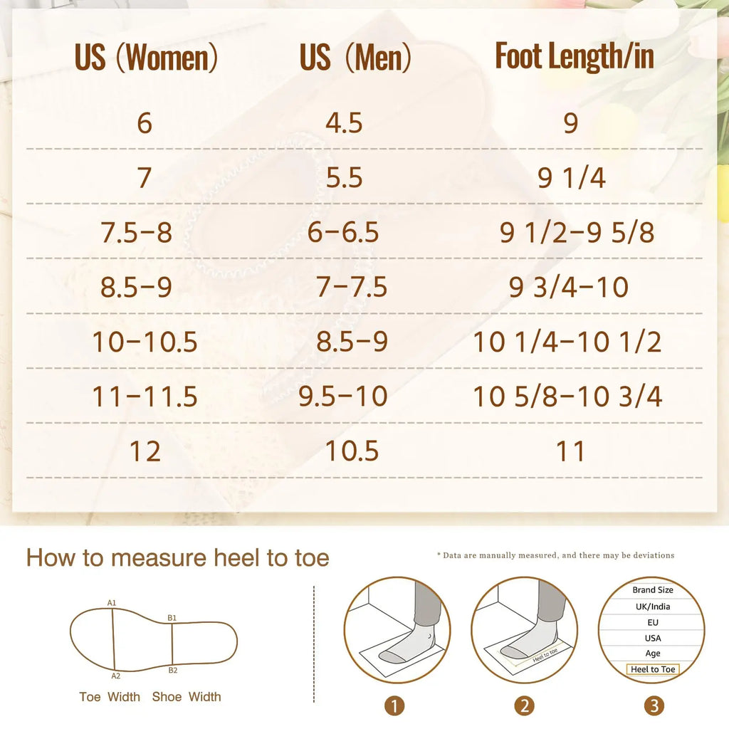 Comwarm Winter Women's Fuzzy Slippers Genuine Suede Indoor Outdoor Fluffy House Slippers Slip On Warm Memory Foam Furry Shoes