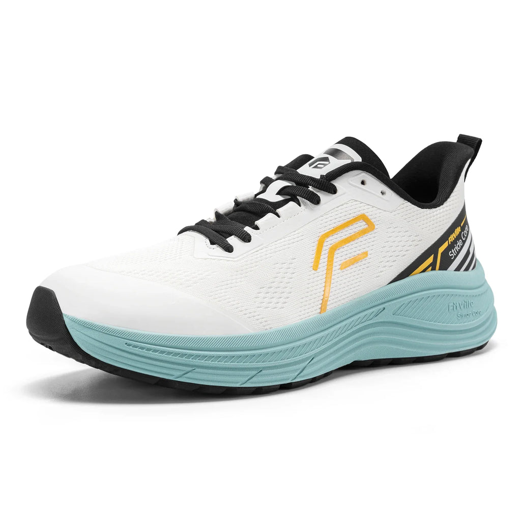 Fitville Men's Soft Running Shoes Wide Design Athletic Walking Trainers Lightweight Comfortable Sport Sneakers for Swollen Feet