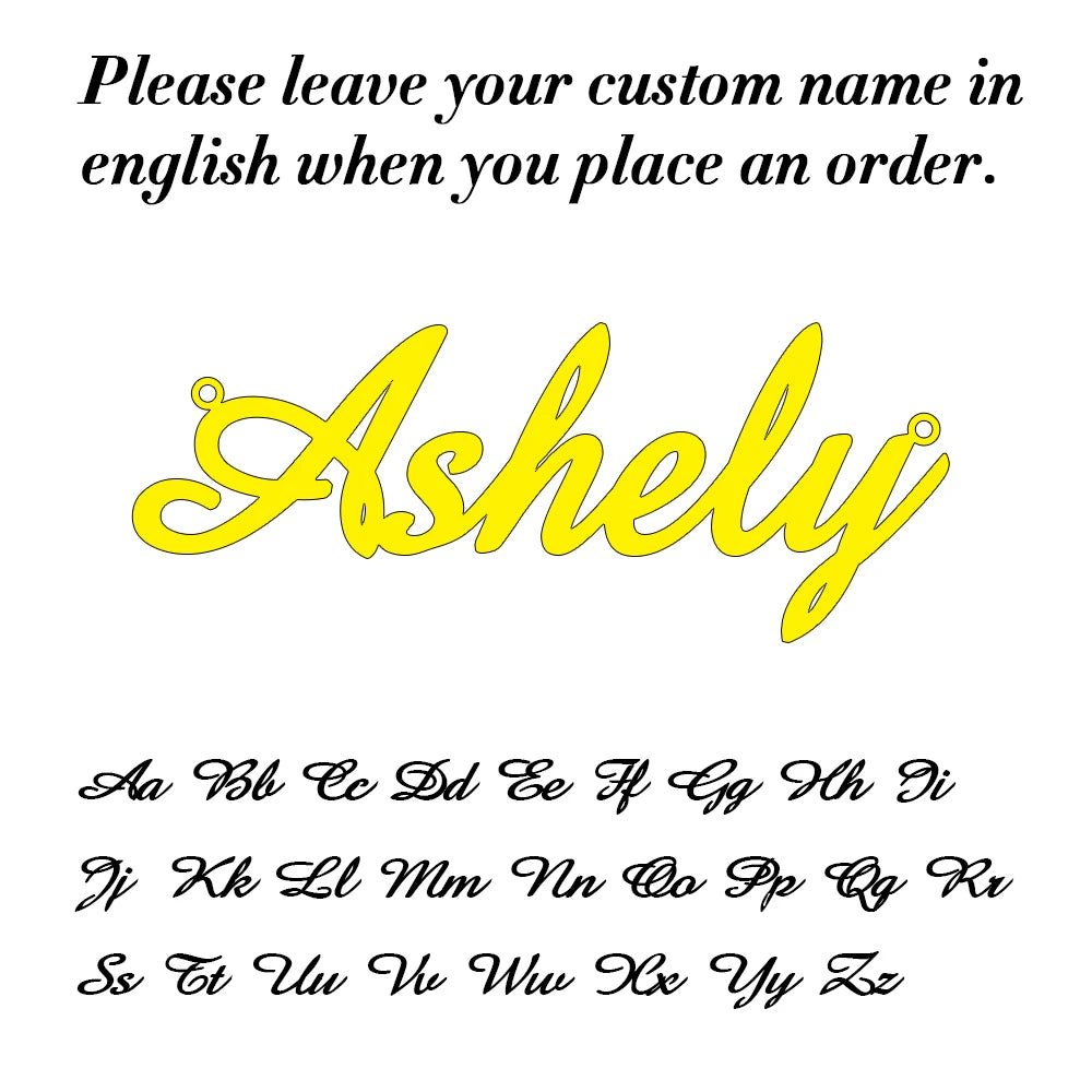 Custom Letter Name for