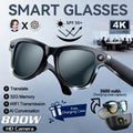 New 800W 4K HD Camera Smart Glasses for Men with 3600mAh Power Bank and 100+ Language Translation, Video Recording, Music Player, and Calling Features