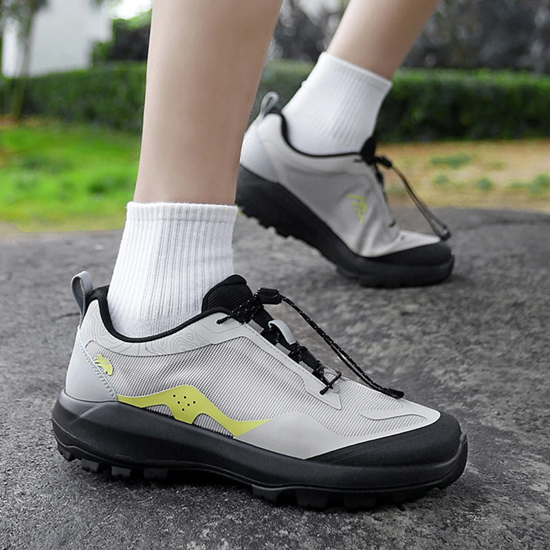 Men's Trekking Shoes Outdoor Camping Comfortable Anti-Slip Sports Shoes Mountain Walking Breathable Training Hiking Shoes for Men