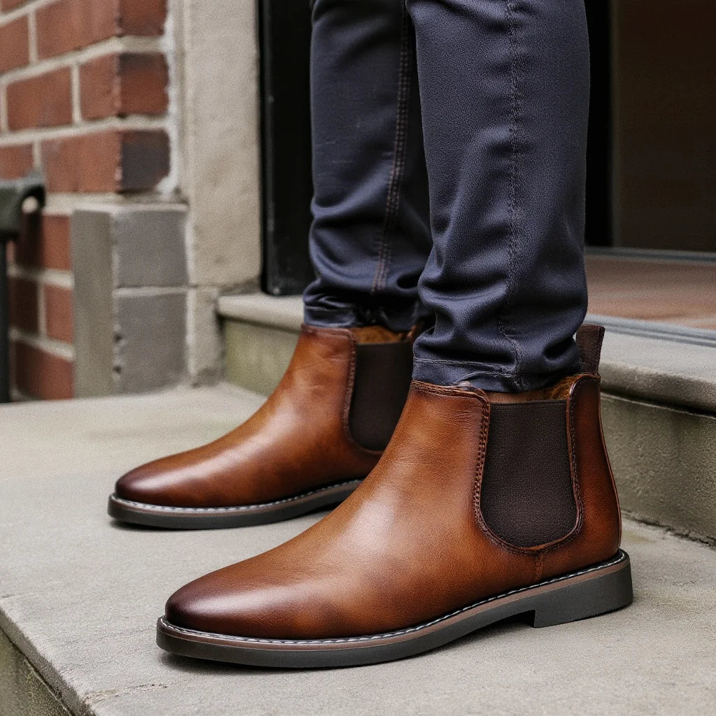 Men Boots Retro Brand