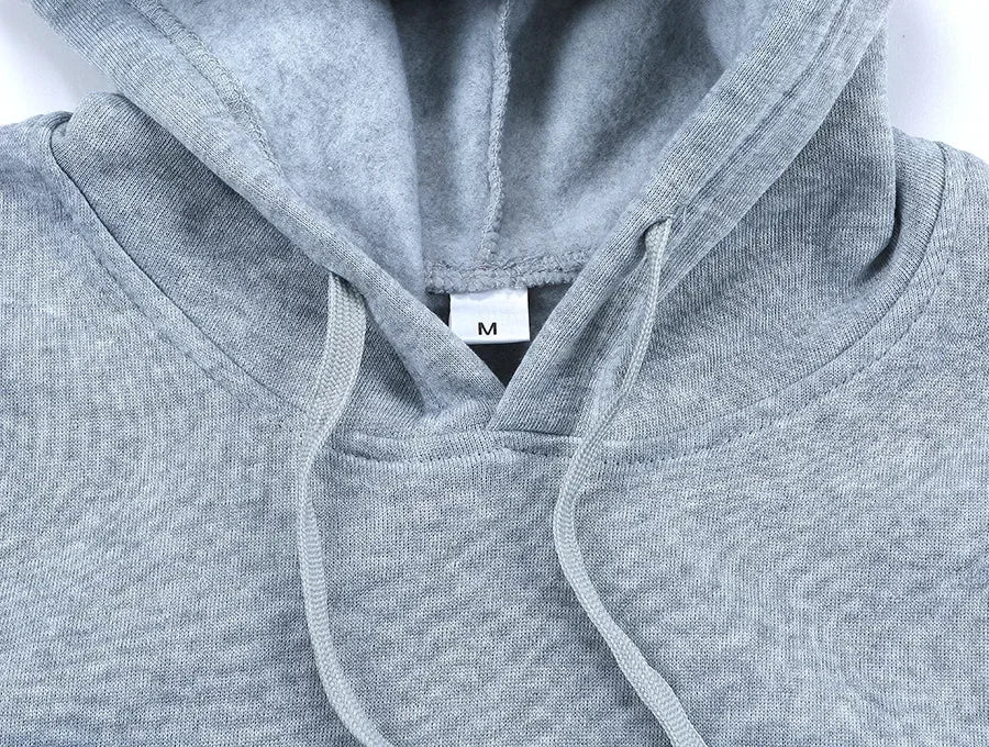 Men's Brand Monochrome Casual Top - Hip-hop Hoodies for Men and Women - Sportswear in Red, Black, Gray, Pink - Fashionable Autumn Wear
