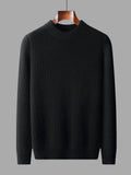 100% Pure Cashmere Sweater for Men - Round Neck, Thick, Warm, Fashionable Sweater