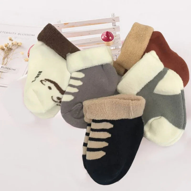 5Pairs/lot unisex Non-Skid Baby