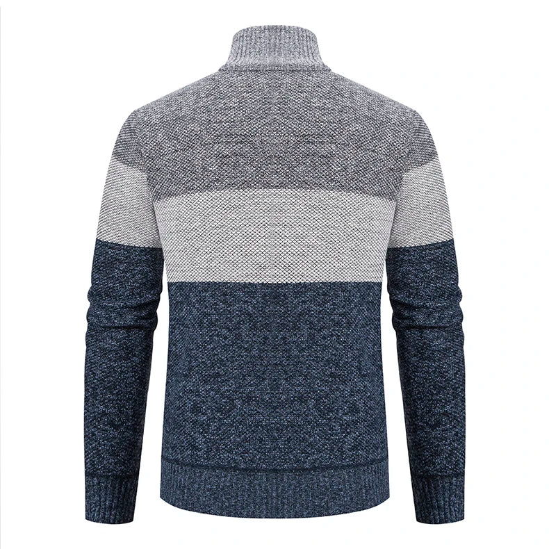 Men's Autumn and Winter New Stand-up Cardigan Sweater Trend Sweater Coat