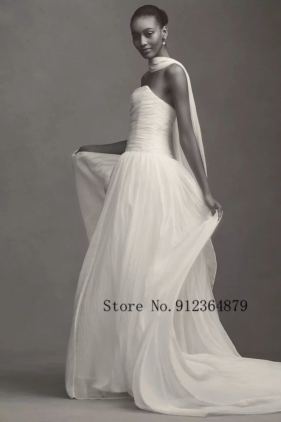 Custom Made Pleat Strapless