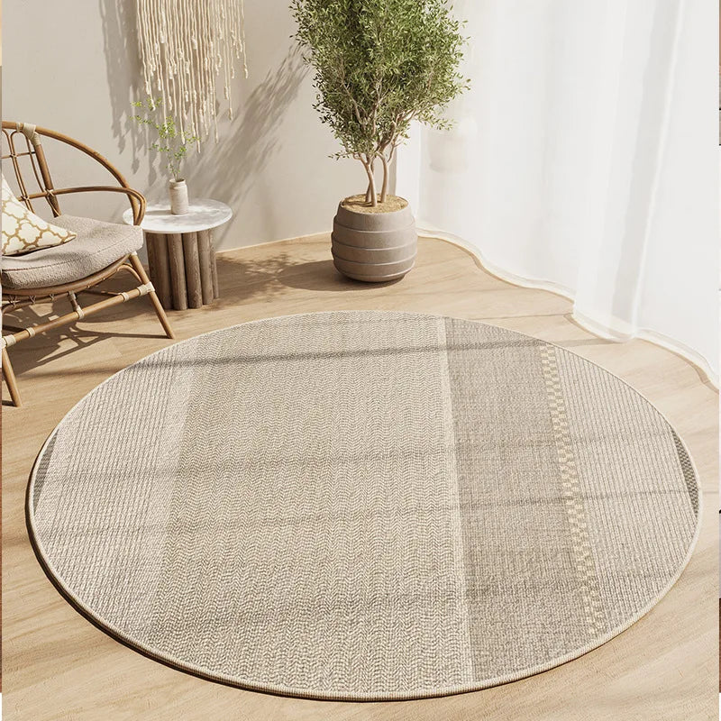 VIKAMA Japanese-Style Living Room Round Carpet, Bedroom Swivel Chair, Computer Chair, Sofa, Coffee Table Cushion, Home Decoration