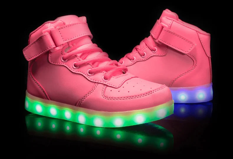 Men's Glowing Sneakers Unisex Luxury Luminous Sneakers USB LED Colorful Lighted Luminous Shoes Women Night Light Vulcanize Shoes
