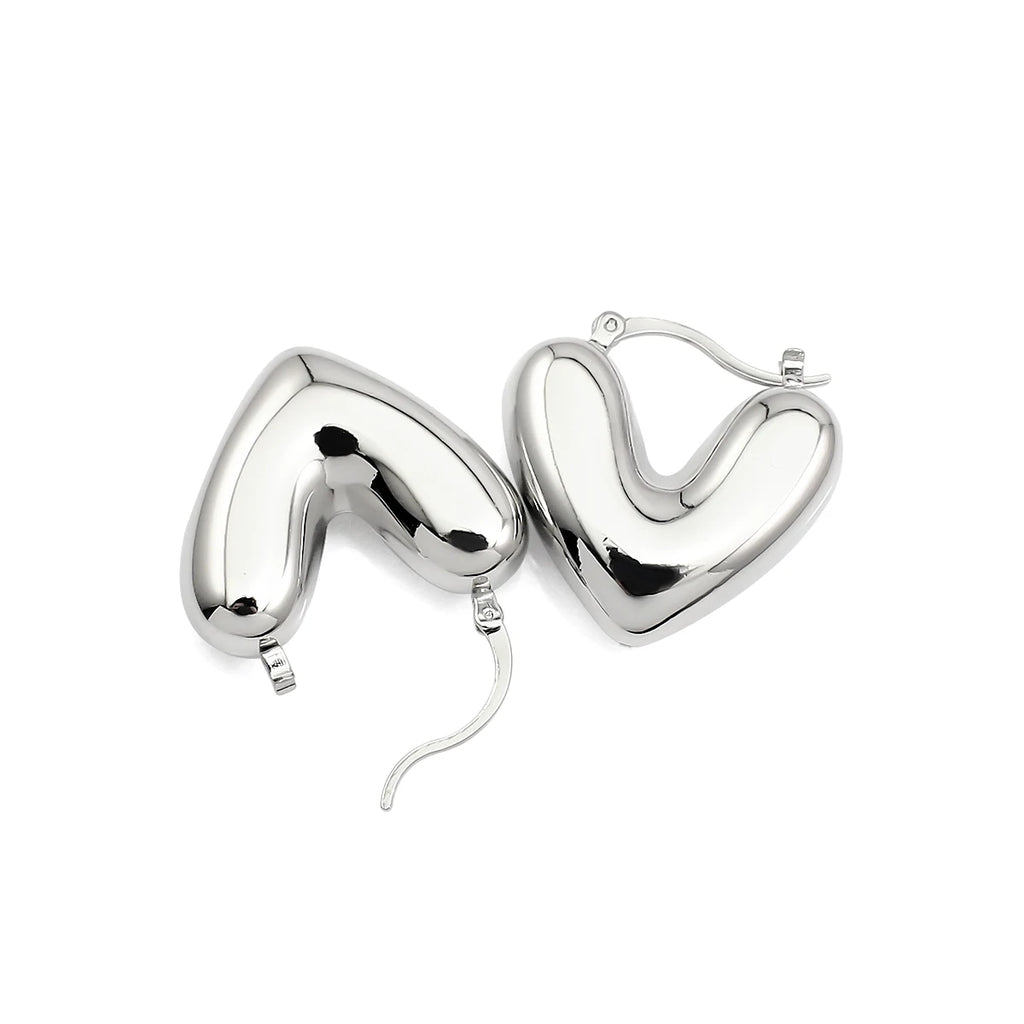 Minimalist Hollow Peach Heart Earrings Fashion Jewelry 2025