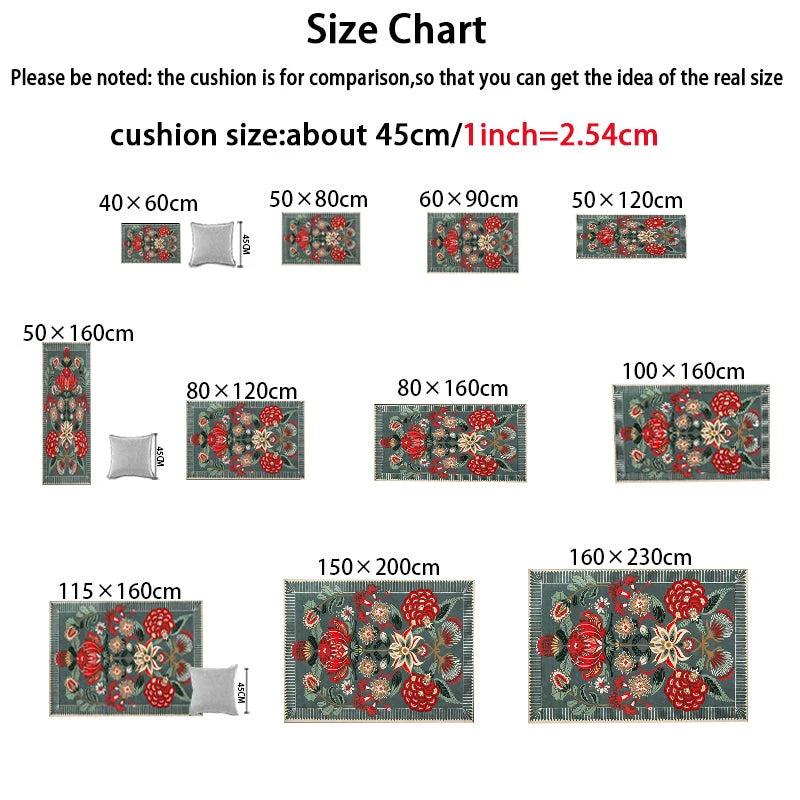 VIKAMA Japanese-Style Living Room Round Carpet, Bedroom Swivel Chair, Computer Chair, Sofa, Coffee Table Cushion, Home Decoration