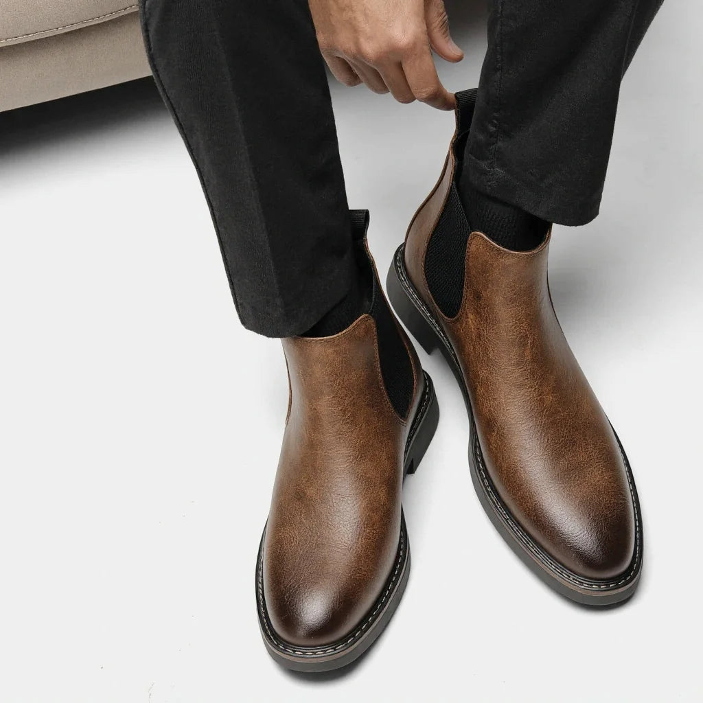 2026 Men's Chelsea Boots Ankle Boots for Men Retro Comfortable Brand Retro Fashion