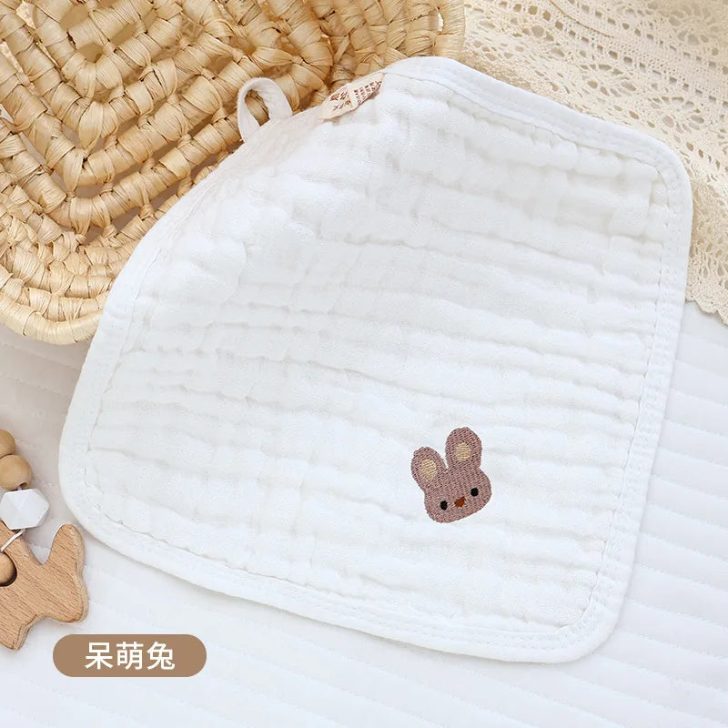 5pcs Cotton Baby Face Towel Set Soft Muslin Squares