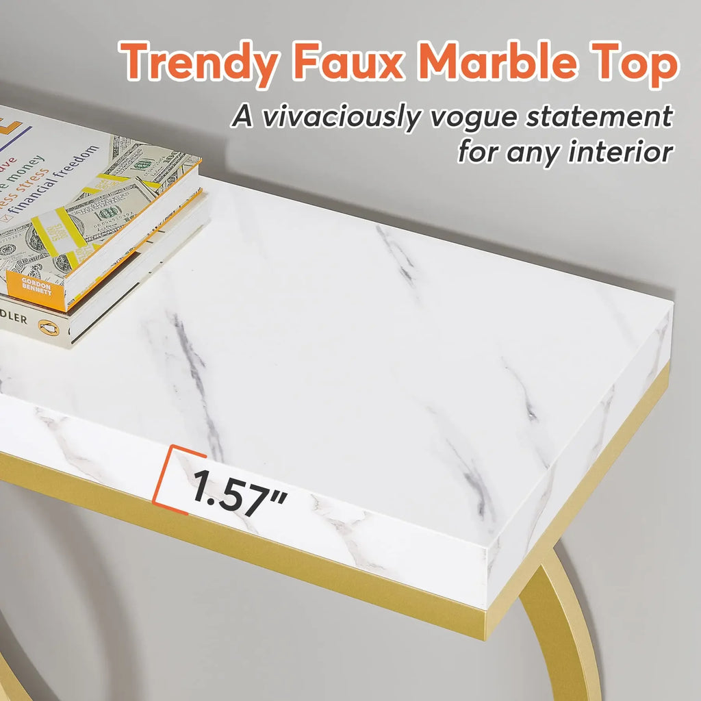 Tribesigns Gold Console Table,