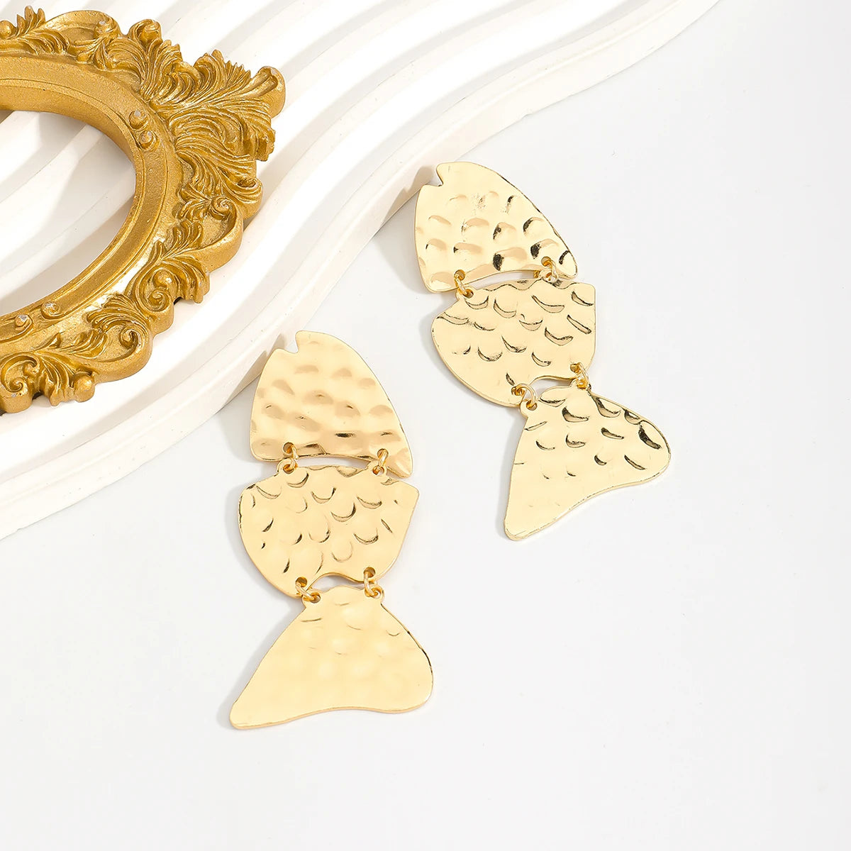 Gold Fish Earrings