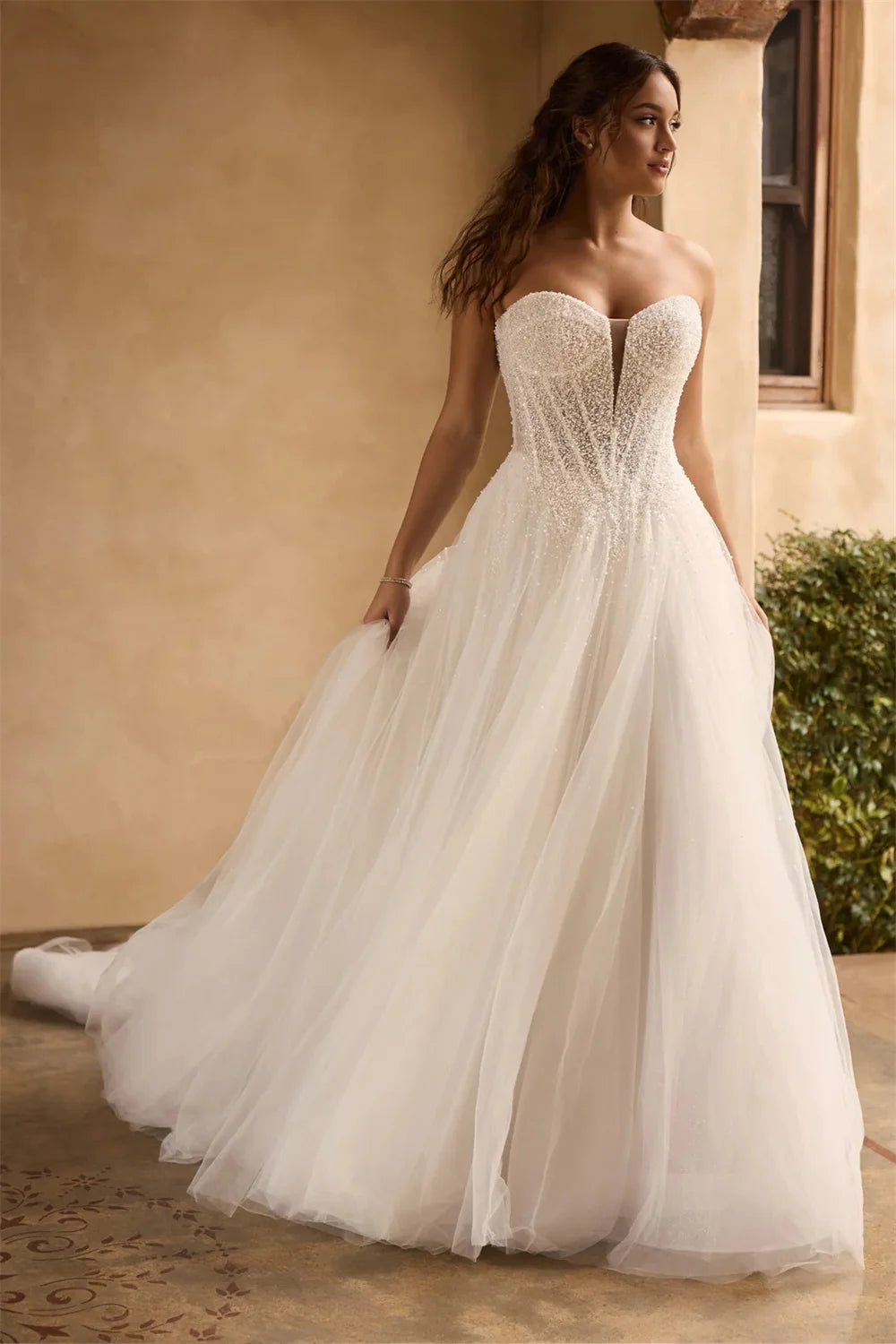 Shiny Beaded Sequined Sweetheart