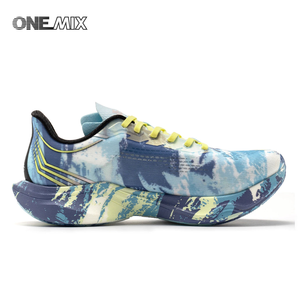 ONEMIX-Nylon Carbon Board Marathon Running Racing Shoes, Professional Stable Support, Shock-relief, Ultra-light Rebound Sneaker