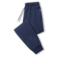 Spring and Autumn Loose Leggings Casual Men's Fashion Straight Sweatpants Solid Color Elastic High Waist Trousers