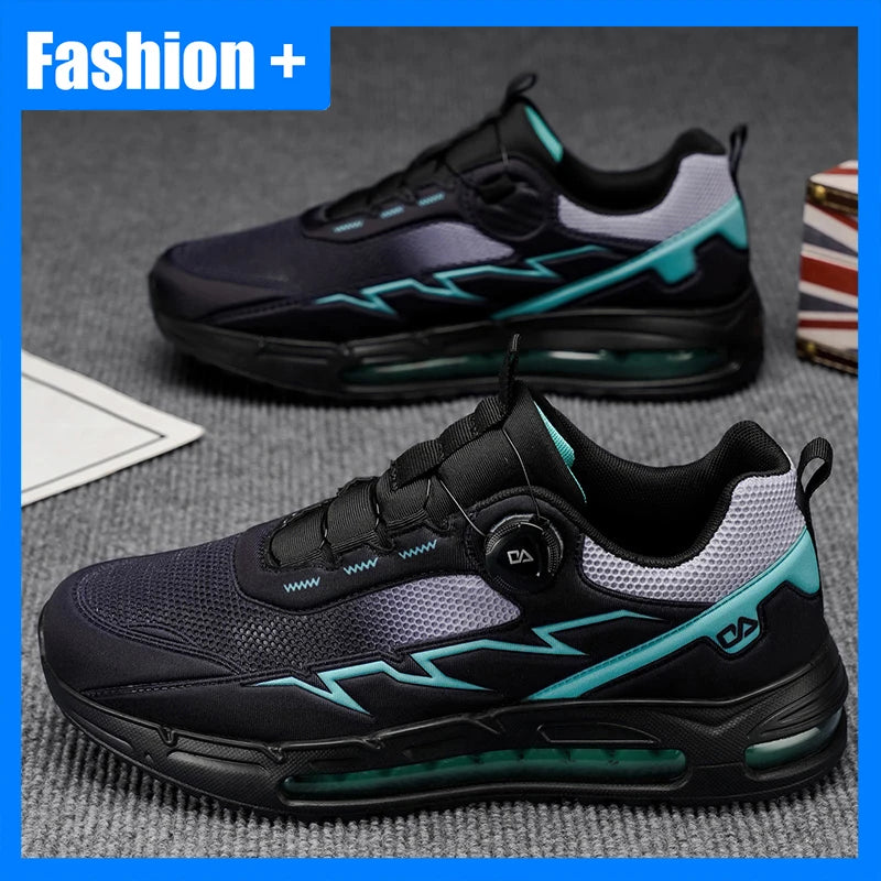 Men's Sports Shoes - High-Quality Outdoor Walking Mesh Breathable Rebound Anti Slip Flat Bottom Casual Running Shoes for Men