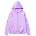 2025 unisex zipper sweatshirt cardigan hooded sweatshirt solid color sportswear top for autumn and winter