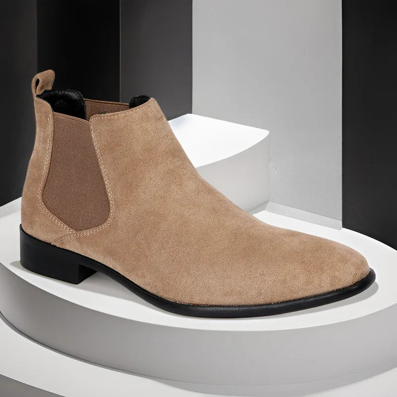 Autumn Winter Men's Chelsea Boots Fashion Men's Business Boots Plus Size 40-48