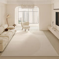 Luxury Minimalist Living Room Carpet Cream Color Large Area Rug for Sofa Bedroom Home Decor