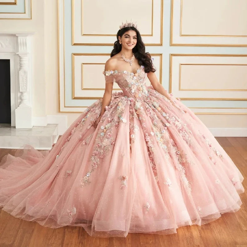 Princess SparklyPink Quinceanera Dress