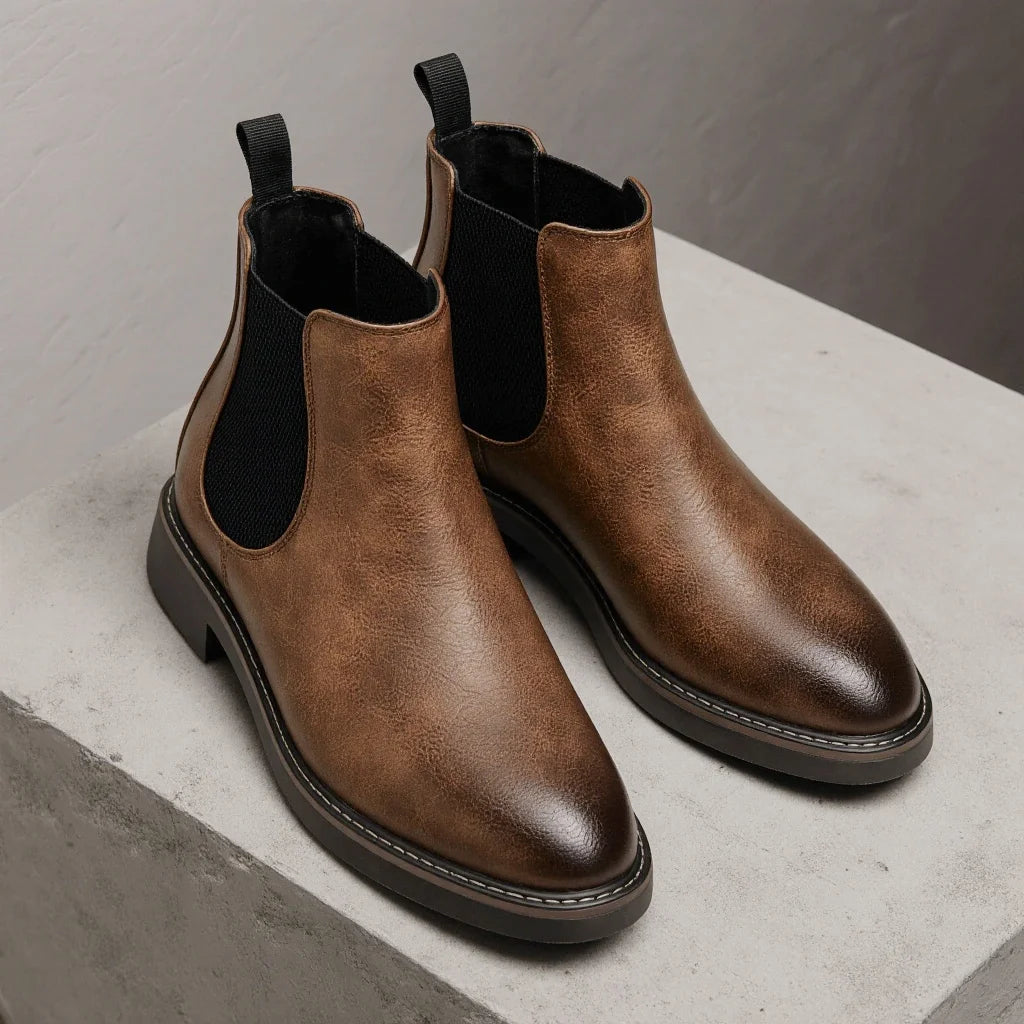 2026 Men's Chelsea Boots Ankle Boots for Men Retro Comfortable Brand Retro Fashion