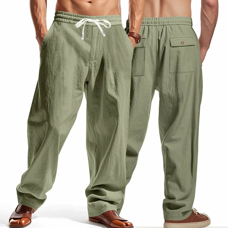 Linen Wide Leg Trousers — Summer Collection