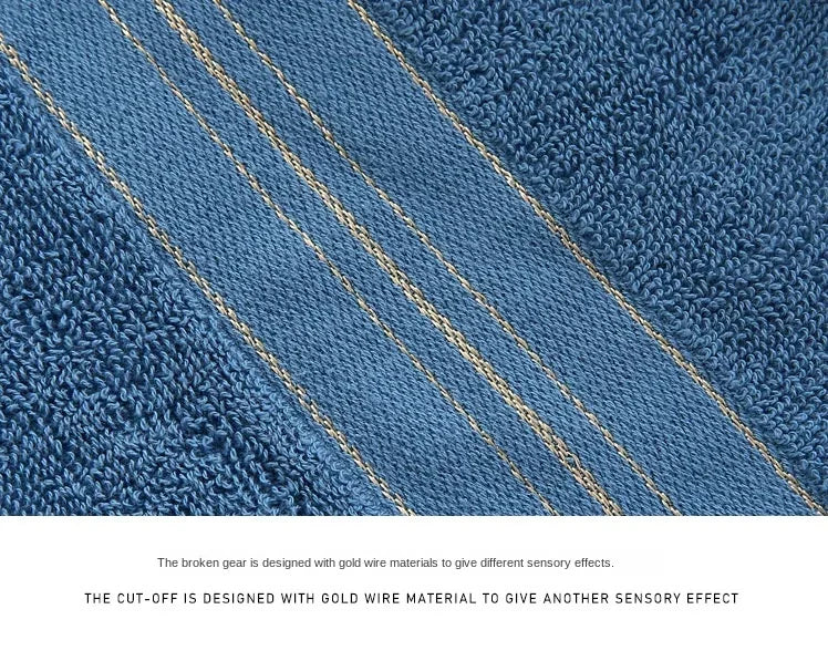 Soft Skin-Friendly Pure Cotton Towel - Thickened Quick Absorbent Quick Dry Face Towel, Durable Lightweight Shower Travel Use