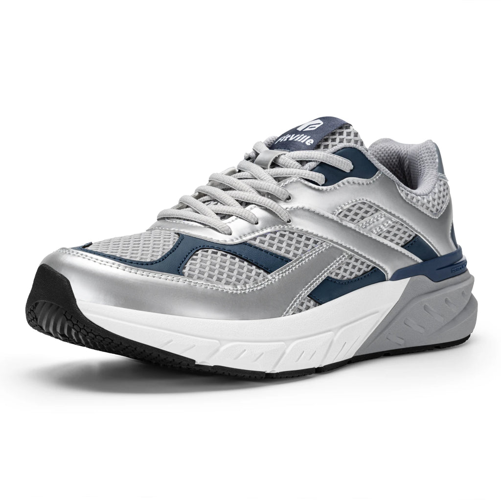 Fittington Men's Walking Shoes Extra Wide Comfort Sneakers Non Slip Trainers Man Shoes With Arch Support For Flat Feet Plantar