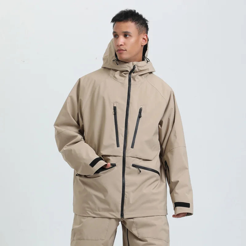 Gsou Snow Outdoor Sport New Winter Warm Men And Women's Snowboard Coats Waterproof Breathable Skiing Jacket Snowboard Wear