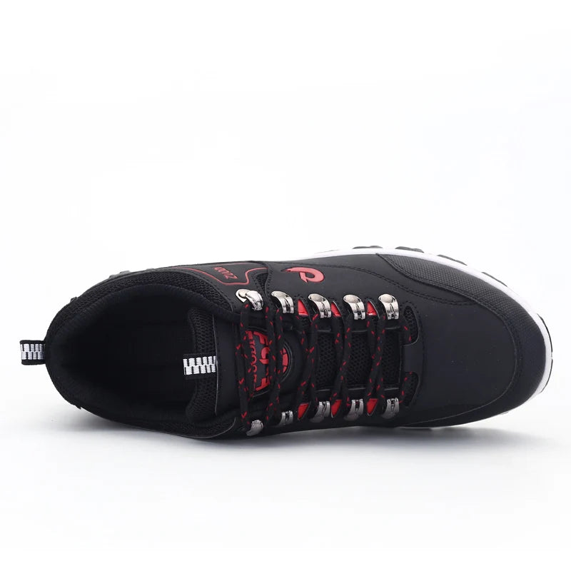 Men's Leather Casual Shoes - Sneakers for Spring, Autumn, and Winter - Lightweight Walking and Tennis Shoes