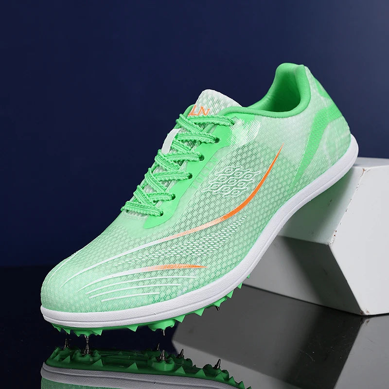 2025 New Couples Track and Field Shoes Non Slip Women Spikes Sneakers Breathable Men Running Shoes Comfortable Outdoor Sneakers