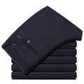 Men's Travel Dress Pants Stretch, No Iron Required Business Trousers, British Classic Slim Fit Lightweight Office Work Pants