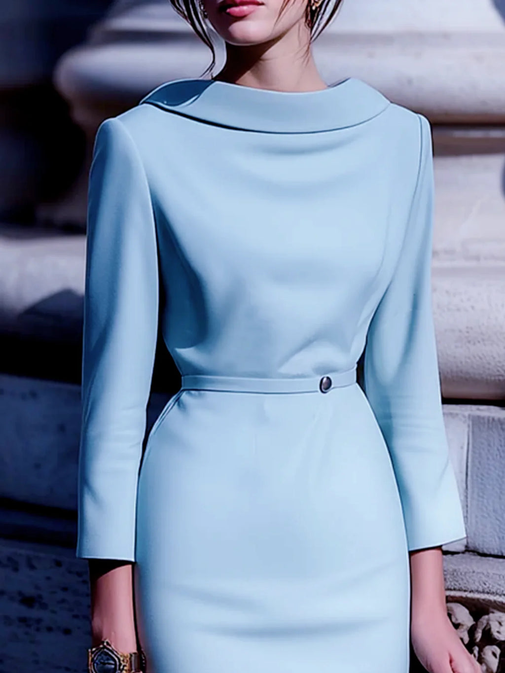 Elegant Solid Color Commute