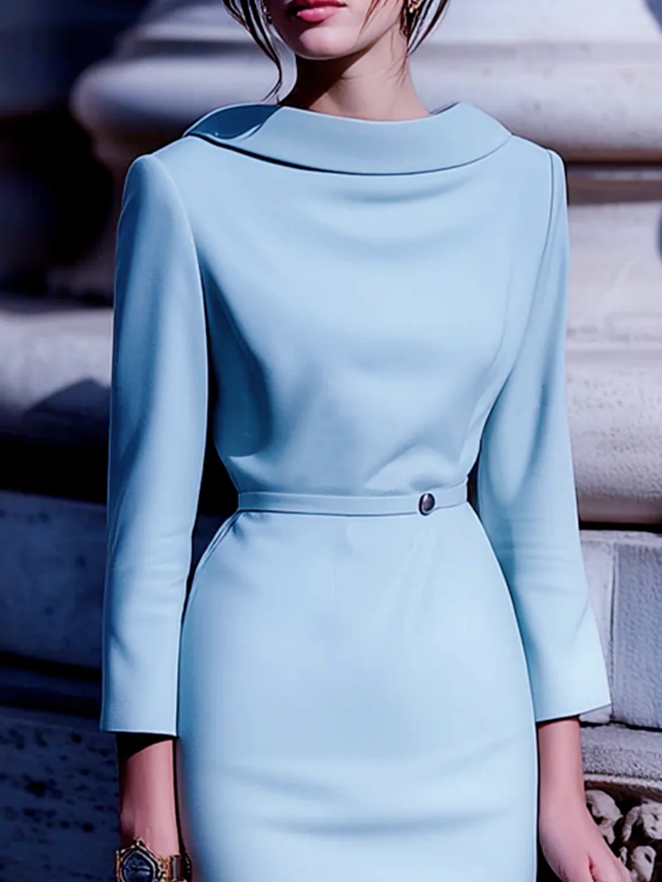 Elegant Solid Color Commute