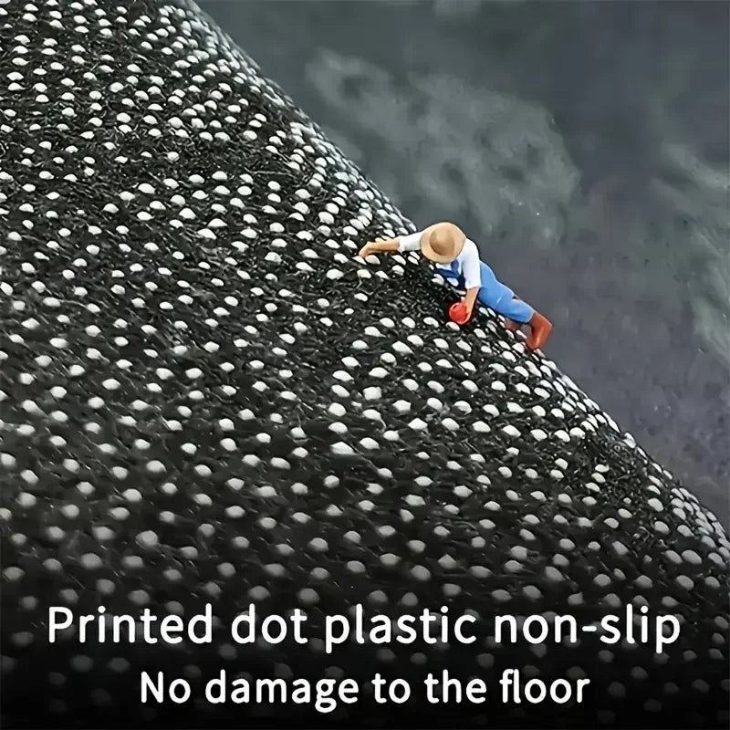 VIKAMA New Modern Round Carpet for Bedroom, Study, Computer Chair, Office, Gaming Chair, Non-Slip Floor Mat, Home Decoration