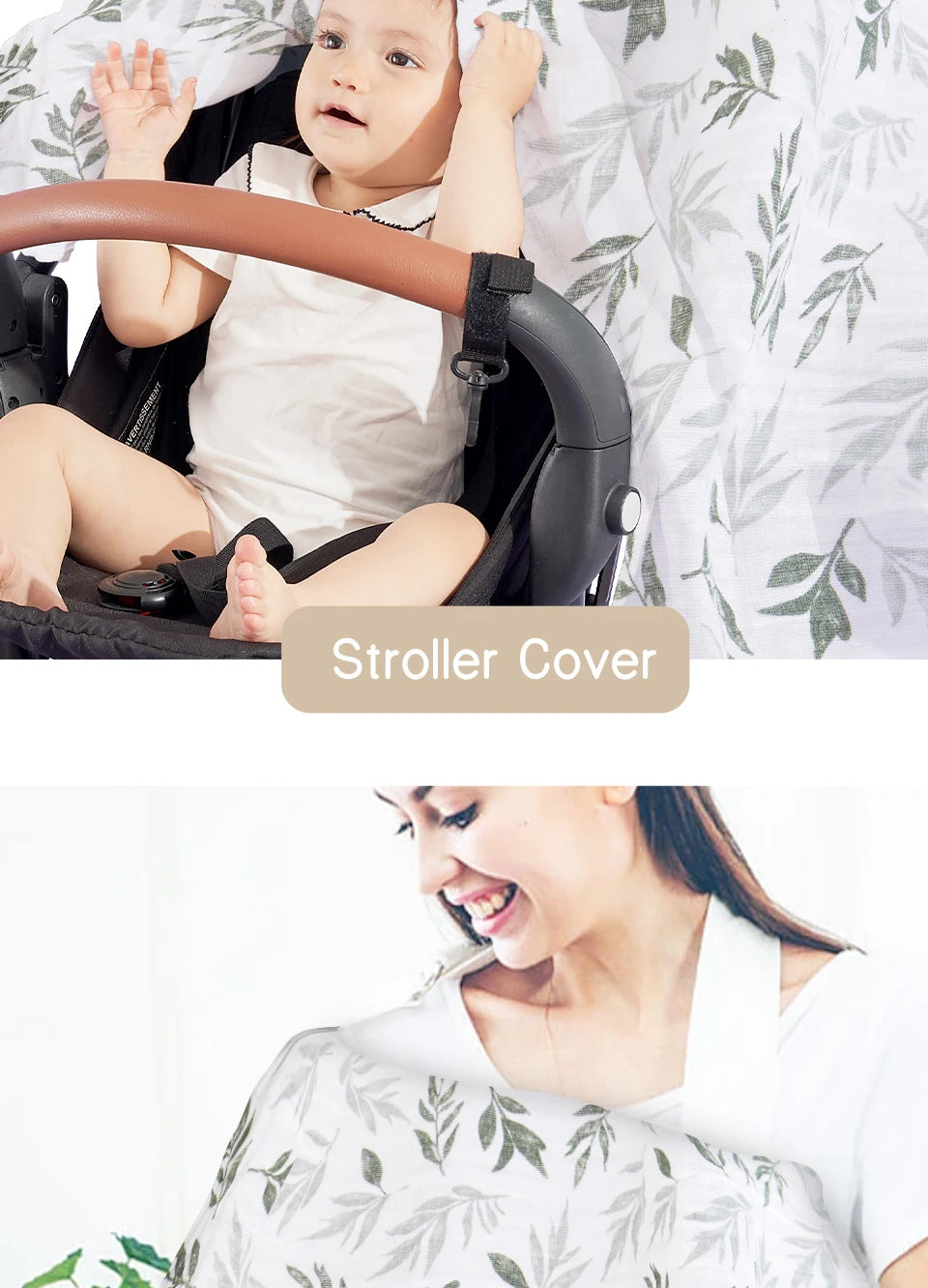 Kangobaby #My Soft Life# 3pcs Set Breathable Baby Muslin Cotton Swaddle Blanket Newborn Bath Towel 120x110cm