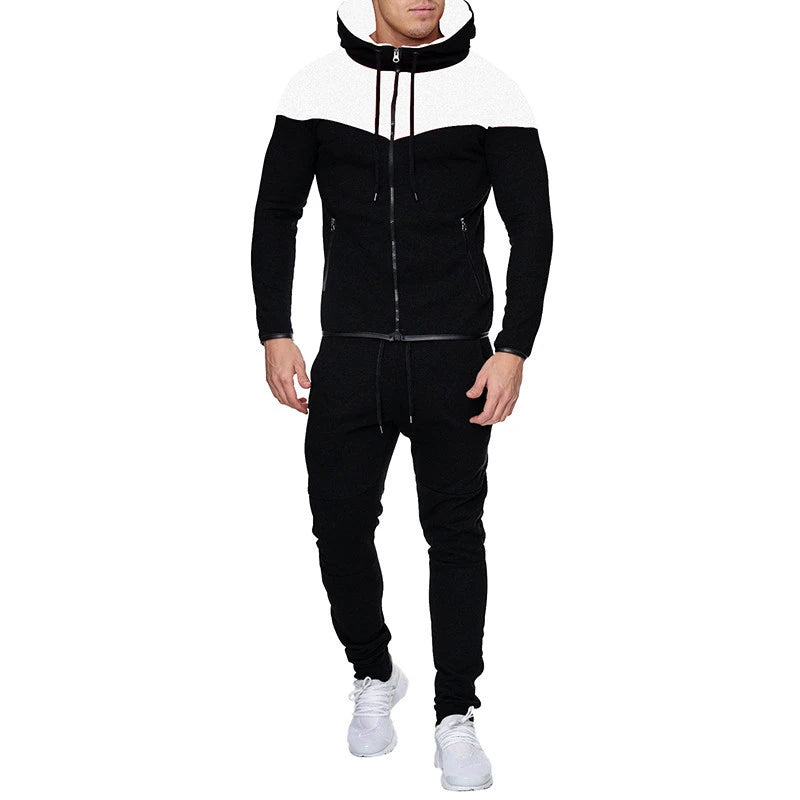 Casual Tracksuit Men Hooded Sweatshirt Outfit Spring Autumn Men's Sets Sportswear 2020 Male Hoodie+Pants 2PCS Jogging Sports Suit