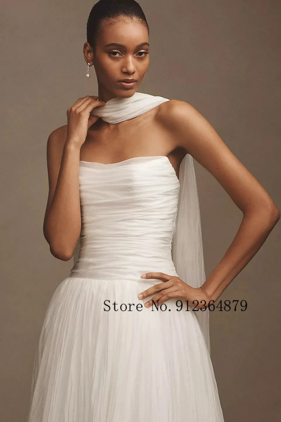 Custom Made Pleat Strapless