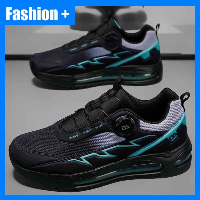 Men's Sports Shoes - High-Quality Outdoor Walking Mesh Breathable Rebound Anti Slip Flat Bottom Casual Running Shoes for Men