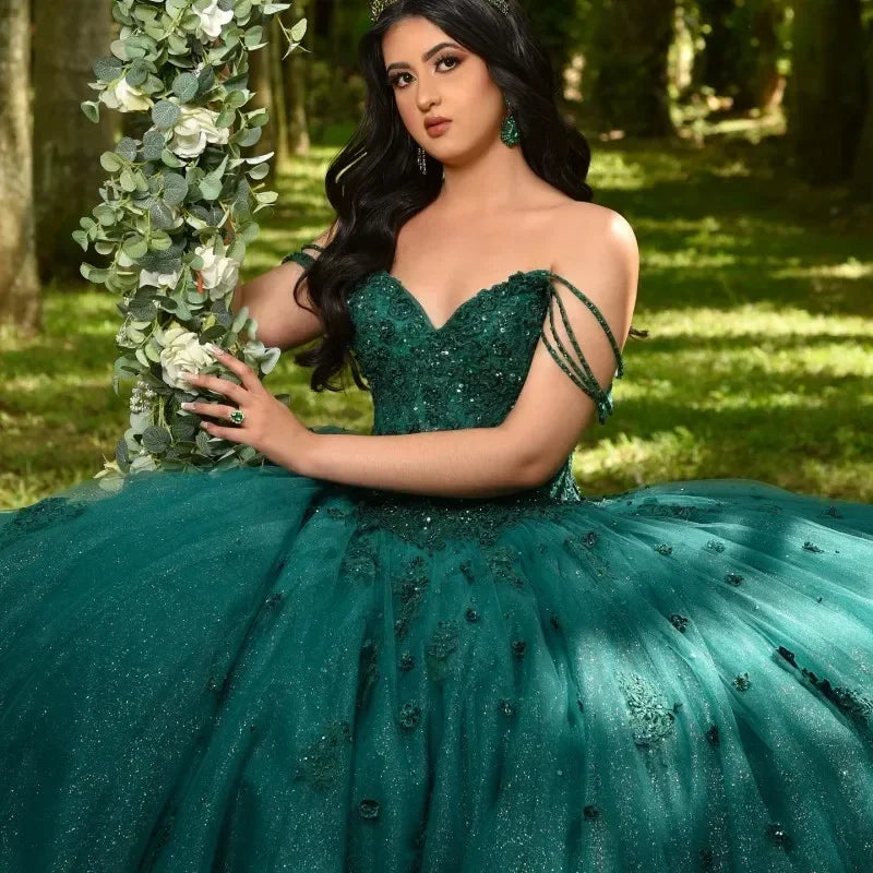 Emerald Green Ball Gown